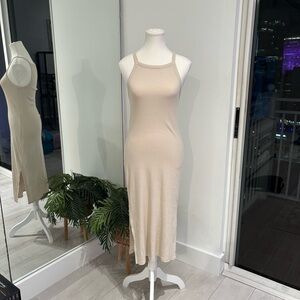 Old Navy Cream Midi Dress